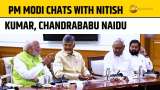 PM Modi Talks with Nitish Kumar, Chandrababu Naidu at NDA Meet