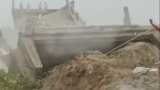 Newly constructed bridge over the Bakra river in Bihar collapsed