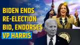 Joe Biden Ends his Reelection Bid, Endorses Vice President Kamala Harris as the Democratic Nominee