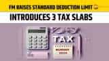 Budget 2024: FM Nirmala Sitharaman raises standard deduction limit; introduces 3 tax slabs