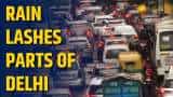 Rain lashes parts of Delhi, downpour leads to traffic congestion and slow vehicular movement Rain lashes parts of Delhi, downpour leads to traffic congestion and slow vehicular movement