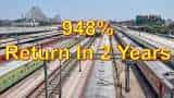948% return in 2 years: This railway stock to be in focus when market opens - Here's why