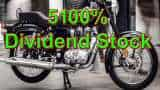 5100% Dividend Stock: Shares of Royal Enfield maker trade ex-date today - Check details