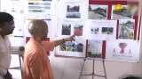 Yogi Inspects Projects and Distributes Relief