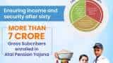 Atal Pension Yojana gross enrolments cross 7 crore mark Atal Pension Yojana gross enrolments cross 7 crore mark
