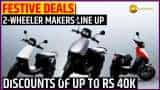 Festive Deals: From Bajaj Auto to Ola, two-wheeler makers line up Rs 40,000+ discounts | See List