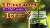 12x15x20 SIP Formula: How you can build Rs 1 cr corpus in 15 yrs by using this SIP formula | Know here
