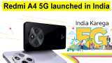 Redmi A4 5G smartphone launched at Rs 8,499: Debuts with Snapdragon 4s Gen 2 processor - Check camera specs and other details