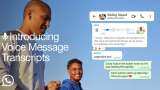 WhatsApp Voice Message Transcripts: Here&#039;s how this feature works - Check details 