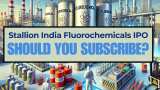 Stallion India Fluorochemicals IPO: Should you subscribe? Know price band, lot size, allotment &amp; listing dates, other details