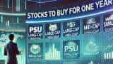 Stocks to buy for one year: Analysts recommend PSU, largecap, midcap, smallcap scrips