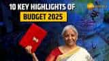 Union Budget 2025 : Top 10 Highlights of Budget 2025 Union Budget 2025 : Top 10 Highlights of Budget 2025