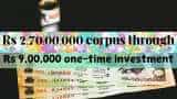 Retirement Planning: How one-time investment of Rs 9,00,000 can create Rs 2,70,00,000 retirement corpus Retirement Planning: How one-time investment of Rs 9,00,000 can create Rs 2,70,00,000 retirement corpus