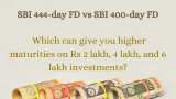 SBI 444-day FD vs SBI 400-day FD: Which can give you higher maturities on Rs 2 lakh, 4 lakh, and 6 lakh investments