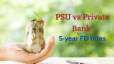PSU vs Private Bank 5-year FD rates: SBI, BoB, HDFC, or ICICI Bank—Which lender is offering highest interest to investors? 