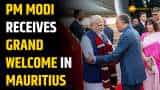 PM Modi lands in Mauritius, receives grand ceremonial welcome
