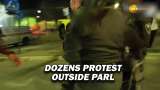 Dramatic scenes unfold outside Israeli Parliament Knesset over Hostages, political issue