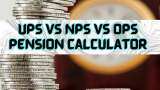 UPS vs NPS vs OPS Pension Calculations: Average basic pay at retirement Rs 1,00,000; 30 years of pensionable service? Which can give you highest monthly pension?