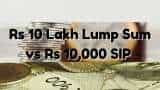 Rs 10 Lakh Lump Sum vs Rs 10,000 SIP: Which can be faster path to reach Rs 5,00,00,000 corpus? Rs 10 Lakh Lump Sum vs Rs 10,000 SIP: Which can be faster path to reach Rs 5,00,00,000 corpus?