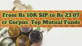 Power of Rs 10,000 SIP: Top mutual funds that have turned Rs 10,000 monthly investment into up to Rs 23.07 crore since their inception