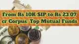 Power of Rs 10,000 SIP: Top mutual funds that have turned Rs 10,000 monthly investment into up to Rs 23.07 crore since their inception Power of Rs 10,000 SIP: Top mutual funds that have turned Rs 10,000 monthly investment into up to Rs 23.07 crore since their inception