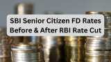 SBI Senior Citizen FD Rates: What will be maturity amount if SBI cuts rate by 25 bps after RBI repo rate cut in 1-10 year FDs? Compare actual vs estimated rates