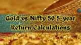 Gold vs Nifty 50 5-year Return Comparison: Where did investor get higher return on Rs 5,00,000 investment?