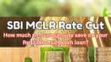SBI MCLR Rate Cut: On your Rs 1 lakh-Rs 20 lakh, 1-3-year loans, how much amount you may save after SBI cuts lending rates SBI MCLR Rate Cut: On your Rs 1 lakh-Rs 20 lakh, 1-3-year loans, how much amount you may save after SBI cuts lending rates