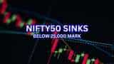 Sensex crashes over 650 pts, Nifty 50 sinks below 25,000 dragged by Axis Bank, Bharti Airtel; key reasons behind fall Sensex crashes over 650 pts, Nifty 50 sinks below 25,000 dragged by Axis Bank, Bharti Airtel; key reasons behind fall