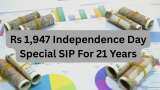 Rs 1,947 Independence Day Special SIP For 21 Years: How much corpus can you achieve by 100th Independence Day at an annualised return of 12-15%? See calculations