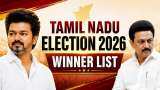 Tamil Nadu Election 2026 Winner List: TVK secures ‘Vijay’ with 108 seats, DMK at 59, ADMK at 47—Check constituency-wise trends