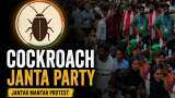 CJP Protest at Jantar Mantar: Cockroach Janta Party holds its first protest, Abhijeet Dipke leads demonstration 