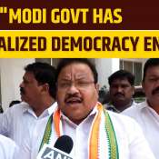 Congress&#039; MK Vishnu Prasad Criticises Modi Government&#039;s Impact on Democracy in Tamil Nadu
