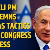 Israeli PM Condemns Hamas for Using Human Shields in US Congress Address