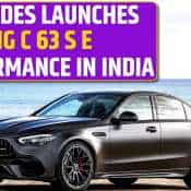 Mercedes AMG C 63 S E Performance India