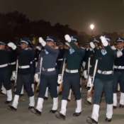 Defence Personnel Rehearse for 76th Republic Day Parade at Kartavya Path