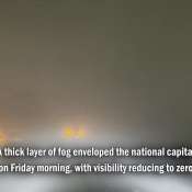 Dense fog engulfs Delhi as AQI stands at 400, falling in &#039;severe&#039; category