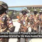 Heavy security deployed at Prayagraj airport for Maha Kumbh 2025 as devotees arrive in large number