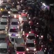 UP: Traffic snarls in Prayagraj as massive crowd influx witnessed for Maha Kumbh