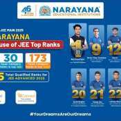 Narayana’s phenomenal JEE Main 2025 performance