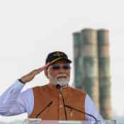 PM Modi lauds military's valour, sends message of 'Lakshman Rekha' to Pak from border IAF base