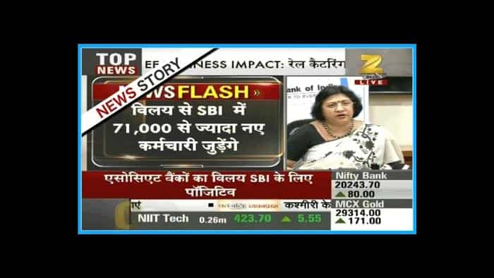 Arundhati Bhattacharya cites merger of SBI&#039;s associate banks with SBI as positive