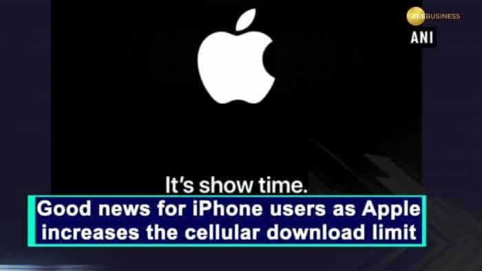 Good news for iPhone users as Apple increases the cellular download limit 