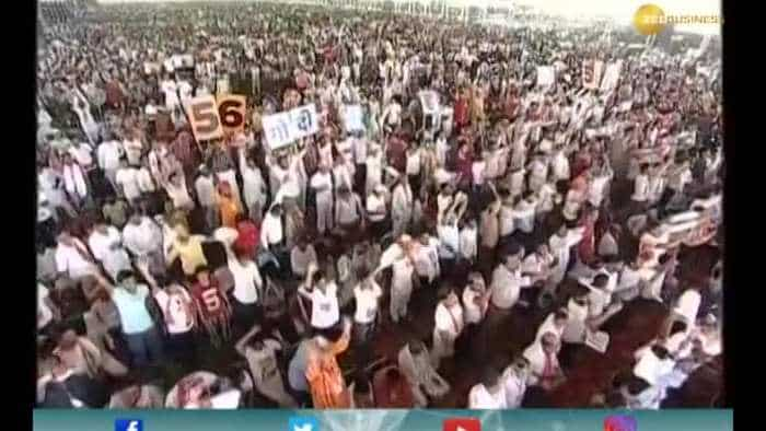 PM Modi addresses Haryana&#039;s first plastic-free, eco-friendly &#039;Vijay Sankalp Rally&#039;