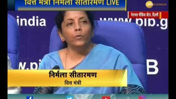 Finance Minister Nirmala Sitharaman addresses media on the Indian economy&#039;s state