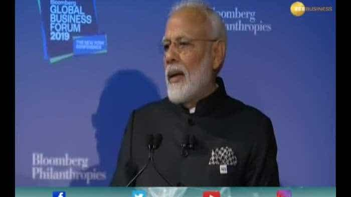  PM Modi delivers keynote address at Bloomberg Global Business Forum 