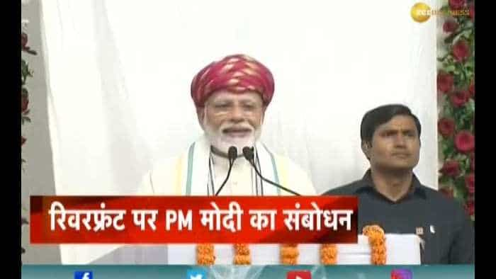 PM Modi speaks at Sabarmati river front in Ahmedabad, pays tribute to Mahatma Gandhi