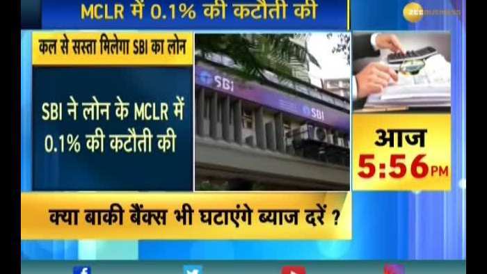 SBI Cuts MCLR by 10 bps