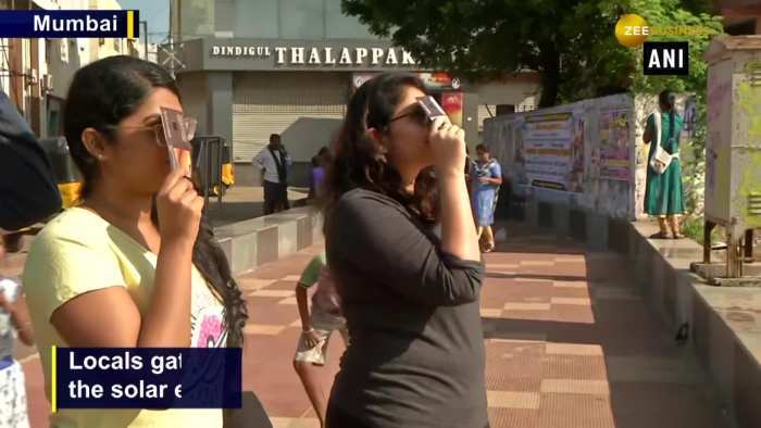 Locals react on last solar eclipse of 2019 