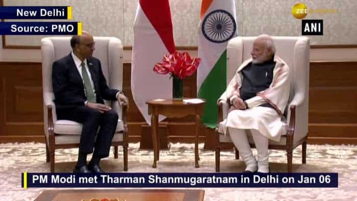 PM Modi meets Singapore minister Tharman Shanmugaratnam